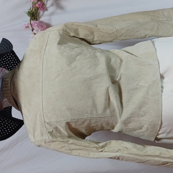 MICHAEL MICHELLE LEATHER JACKET SIZE XL IN A BEAUTIFUL TAN - Picture 5 of 9